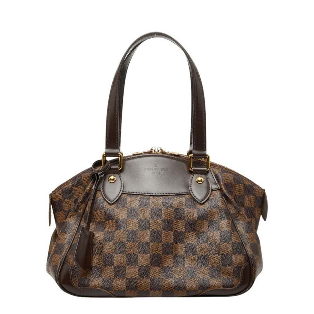 LOUIS VUITTON Brown Damier Leather Bag